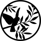 Resim Gmwax Serçe ve Zeytin Dalı Duvar Dekor Sticker 40 x 40 cm 