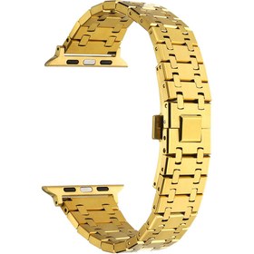 Resim Watch 42mm Uyumlu KRD-83 Metal Zore Kordon-Gold 
