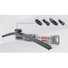 Resim Bosch SİLECEK SÜPÜRGESİ AEROECO MUZ TİPİ 530MM UNIVERSAL 4 APARATLI AE530 
