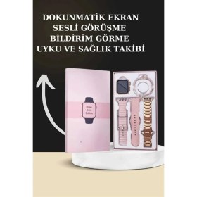 Resim Pileli Store Yeni Nesil Kaliteli Akıllı Saat ve Kablosuz Bluetooth Kulaklık Yüksek Ses Kaliteli 