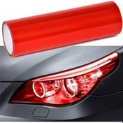 Resim Far Stop Filmi Far Folyosu Kırmızı Far Çizik Çizilme Engelleyici Folyo 100cm X 30cm 