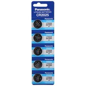 Resim Panasonic CR2025 3V Lityum Kartela Düğme Pil 5 x 20'li 