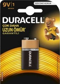 Resim Duracell Alkalin 9 Volt Pil 