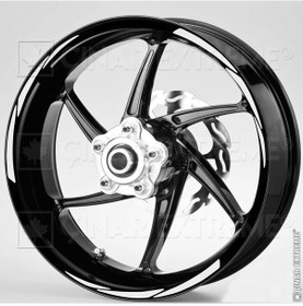 Resim 3 Parçalı Reflektif Beyaz Jant Şeridi Çınar Extreme 