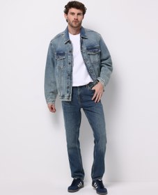 Resim Regular Fit Erkek İndigo Jean Pantolon Colin's