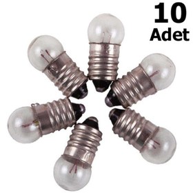 Resim 10 Adet, Mini Ampül, Deney Setleri Için, 2,5 V, Sarı Ampul, Lamba 
