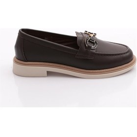 Resim Dgn 1556 Kadin Loafer Ayakkabi Kahve 