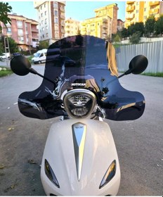 Resim Motocam Rks Neon 125 Ön Cam 2023-2026 Model 45cm Siyah Renkli 4mm Elcikli Aparatsız 