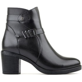 Resim Pierre Cardin 54067 Hakiki Deri Fermuarlı Topuklu Kadın Bot 867800000662 01 Siyah 