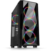 Resim Dark Diamond Pro 600W Dkchdiamondpro600 Atx Led Fanlı Oyuncu Kasa Dark