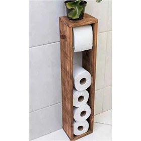 Resim Hous Mobilya Wc Kağıtlık Tuvalet Kağıtlığı Ahşap Banyo 