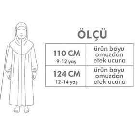 Resim Kız Çocuk Tesettür Elbisesi Tek Parça Namaz Kıyafeti Tak Çıkar Başörtülü Pamuklu Lastikli Kolu Bordo 
