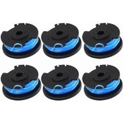 Resim Dofolink Ryobi Kesme Makinesi İçin Ac14rl3a Yerine Geçici Bobin Seti - 6 Adet 3.3m X 1.65mm Nilon Teli, Otomatik Besleme Sistemiyle Uyumlu, 18v-40v Akıllı Tırpan Aksesuarı 