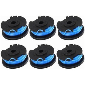 Resim Dofolink Ryobi Kesme Makinesi İçin Ac14rl3a Yerine Geçici Bobin Seti - 6 Adet 3.3m X 1.65mm Nilon Teli, Otomatik Besleme Sistemiyle Uyumlu, 18v-40v Akıllı Tırpan Aksesuarı 