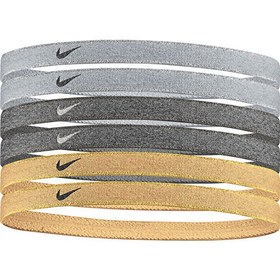 Resim Nike Swoosh Sport Headbands 6 PK Metallic Saç Bandı 