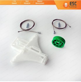 Resim Opel Vectra C 2002-2009 Signum İçin Manuel Arka Sol Cam Kriko Set 