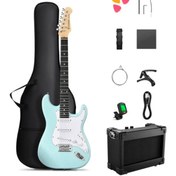 Resim Donner DST-80 ST Elektro Gitar Seti (Surf Green) 