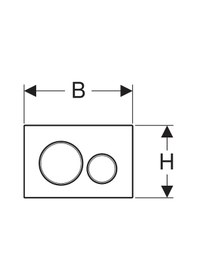Resim Geberıt Sıgma Kumanda Kapagı Beyaz/altın/beyaz 115.882.kk.1 Altın 