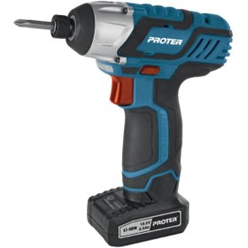 Resim Proter Pst145t Darbeli Şarjlı Vidalama Tornavida Çift Akülü 18v 2.0 Ah Li-ion 