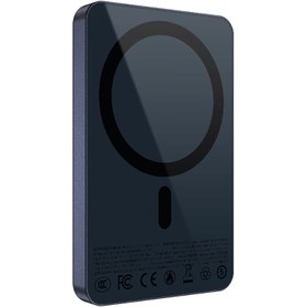 Resim Recci RPB-W35 Ultra İnce PD 20W Hızlı Şarj Özellikli Wireless Powerbank 15W 5000mAh Mavi 