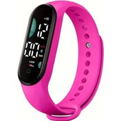 Resim Cloud011 Dokunmatik Ekranlı Led Digital Spor Saati - Pembe Kırmızı Renk Okul Ve Outdoor Diğer 