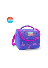 Resim Coral High Kids Pembe Lavanta Flamingo Desenli Thermo Beslenme Çantası 11805 
