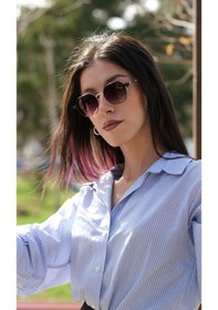 Resim Esrada Lıam Purple-gold Unısex Güneş Gözlüğü 53-19-142 Altın 