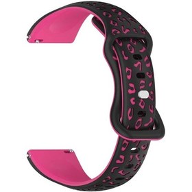 Resim Cloud011 Amazfit Gtr Huawei Xiaomi Garmin Uyumlu Siyah Pembe Leopar Bileklik 