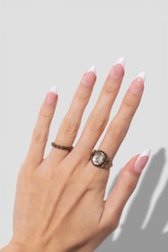 Resim Iconic French - Medium Almond - 30 Adet Takma Tırnak 