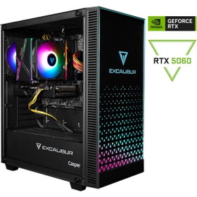 Resim CASPER Excalibur E65H.147F-DF60X-0HD Core i7-14700F 32GB RAM 1TB SSD Nvidia GeForce RTX 5060 Freedos 