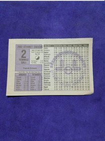 Resim 2 Temmuz 2002 Takvim Yaprağı - Nostalji Koleksiyonluk Takvim Yaprağı A 