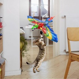 Resim Uçan Papağan Kedi Oyuncağı 