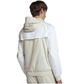 Resim Nike Sportswear Windrunner Jacket Kapüşonlu Erkek Ceketi Beyaz Bej Bej 