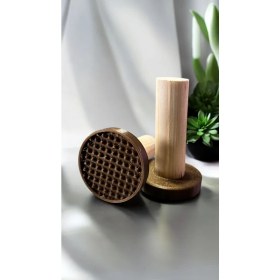 Resim Zeus Waffle Desen Kurabiye Aparatı 5 cm Kahverengi 