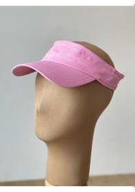 Resim Aida Jewelss Pamuk Sporcu Koşu Tenis Vizör Şapka Arka Kısmı Ayarlanabilir Unisex Vizör Şapka Beyaz. 