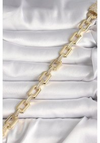 Resim Mey İthalat Pirinç Gold Renk Zirkon Taş Detaylı Kare Zincir Model Xuping Vıp Exculusive Seri Kadın Çok Renkli 