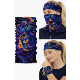 Resim Colizon Unisex Motosiklet Maskesi Bandana - Uv Korumalı Termal Outdoor Boyunluk-Buff 