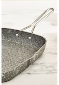 Resim Karaca Biogranit Salvador Grill Tava 28 Cm Gri 
