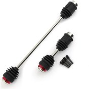 Resim Teltree Traxxas E-revo 2.0 1/10 Rc Araç İçin 2 Parça Çelik Merkez Şaft Takımı, Siyah 