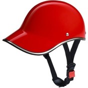 Resim Elite Mc Kask Yaz Beyzbol Kaskı Erkekler Ve Kadınlar Için Güneş Koruma Yarım Kask Kepçe Kask Hafif Tüm Sezon Bisiklet Sürme Kaskı Lxqdfh Kırmızı 