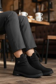 Resim Pierre Cardin PC-55336 Z Siyah Nubuk Kadın Bot 
