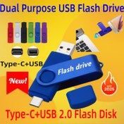 Resim Type-C konektörlü yüksek hızlı USB 2.0 flaş sürücü - Android akıllı telefonlar, tabletler ve PC'ler için uygun OTG kalem tarzı flaş sürücü 
