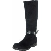 Resim Costo Shoes K1011-1 Siyah Streç Kadın Çizme Büyük Numara 