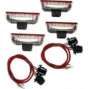 Resim Neevoyu 4 Adet Golf 5/6/7, Jetta Mk5/mk6, Passat B6/b7/cc İçin Led Kapı Hoşgeldin Işığı - 3w Beyaz Işık, 50.000 Saat Ömür, Direk Montaj 