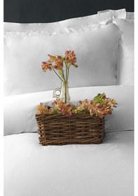 Resim Pure White Beyaz 300 Tc 120 Tel Saten Tek Kişilik Nevresim Takımı 