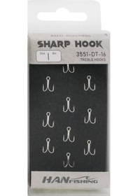 Resim Hanfish Sharp Hook 3551 Dt Üçlü İğne No: 12 