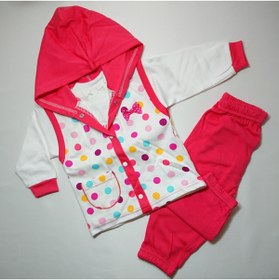 Resim Kapüşonlu Bebek Pijama Takımı 