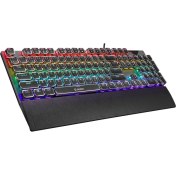 Resim Everest Kb-Mk9 Gümüş USB Bilek Destekli Daktilo Tuşlu Mekanik Q Red Switch Gaming Oyuncu Klavyesi 