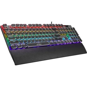 Resim Everest Kb-Mk9 Gümüş USB Bilek Destekli Daktilo Tuşlu Mekanik Q Red Switch Gaming Oyuncu Klavyesi 