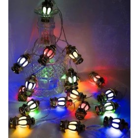 Resim 20'li Kandil Feneri LED Işık Rgb Işık Pilli 